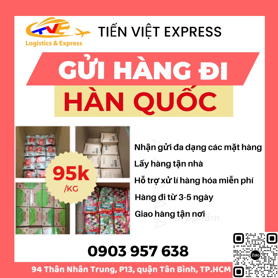 Gửi hàng đi Hàn Quốc - Tiến Việt Express